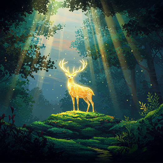 森に舞い降りた祝福