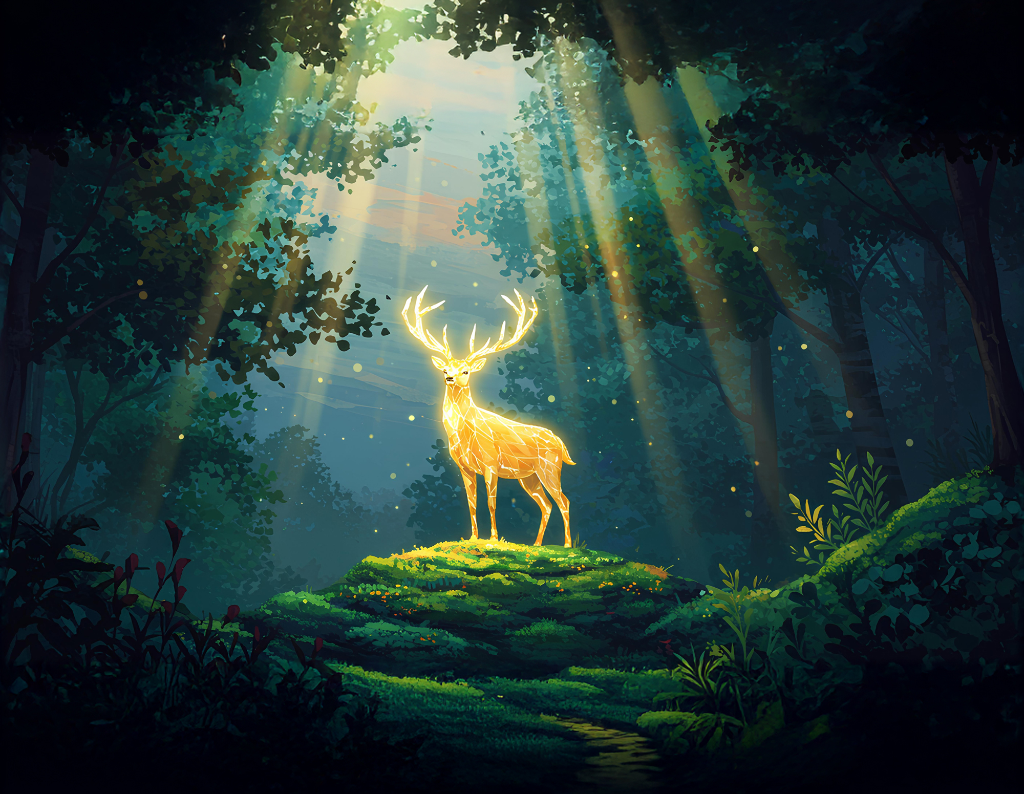 森に舞い降りた祝福